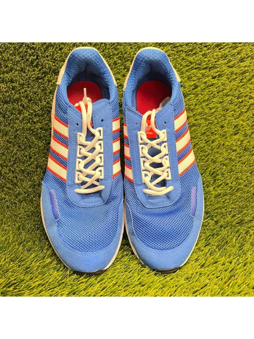 Adidas Originals Retroset Mens Size 11 Blue Red Athletic Running Shoes Sneakers